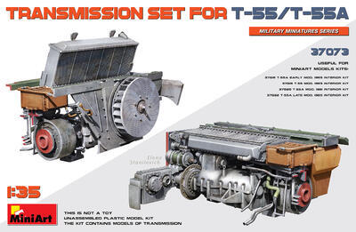 TRANSMISSION SET FOR T-55/T-55A, nekompletní zboží v reklamaci, celé serie.