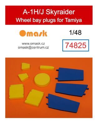 74825 1/48 A-1H/J Skyraider wheel bay plugs (for Tamiya) - 1