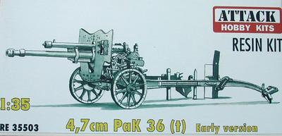 4,7cm PaK 36 (t) Early version, resin