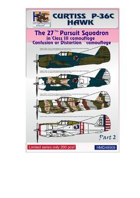 Curtiss P-36C - Hawk - The 27th Pursuit squadron - Confusion or Distortion part2