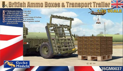 British Ammo Boxes & Transport Trailer