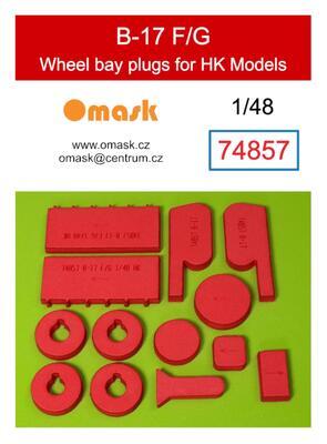 74857 1/48 B-17 F/G wheel bay plugs (for HK Models)
 - 1