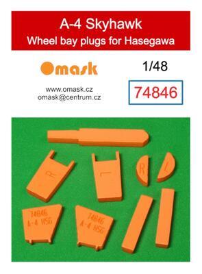 74846 1/48 A-4 Skyhawk wheel bay plugs (for Hasegawa)
 - 1