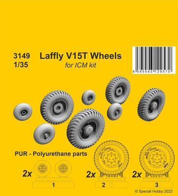 Laffly V15T Wheels / for 1/35 ICM kit 