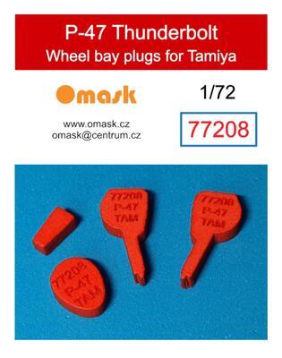77208 1/72 P-47 Thunderbolt wheel bay plugs (for Tamiya)
 - 1