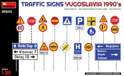 TRAFFIC SIGNS. YUGOSLAVIA 1990’s