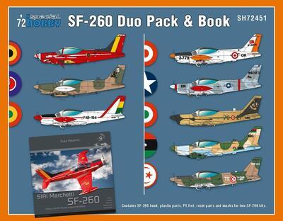 SIAI-Marchetti SF-260 Duo Pack & Book 1/72