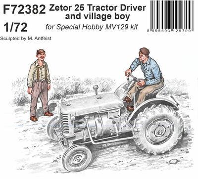 Zetor 25 Tractor Driver and village boy