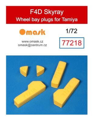 77218 1/72 F4D Skyray wheel bay plugs (for Tamiya)
 - 1