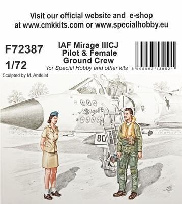IAF Mirage IIICJ Pilot and Female Ground Crew
