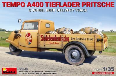 Tempo A400 Tieflader pritsche 3-wheel beer delivery truck - 1