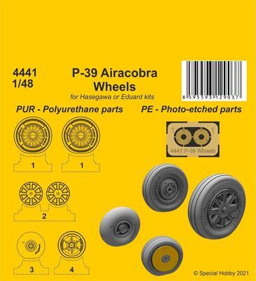 P-39 Airacobra Wheels resin