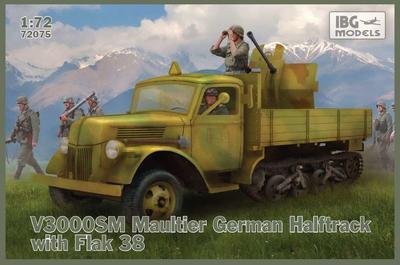 V3000S/SSM Maultier German Halftrack with Flak 38