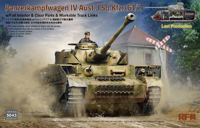 Panzerkampfwagen IV Ausf.J Sd.Kfz.161/2 (w/full interior&clear parts&workle track  - 1