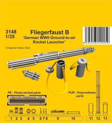Fliegerfaust B "German WWII ground-to-air rocket launcher"
