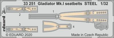 Gladiator Mk. I upínací pásy OCEL 1/32 