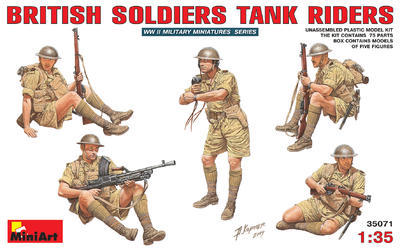 British Soldiers - Tank Riders