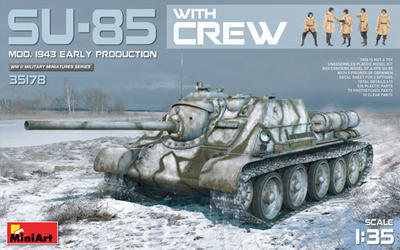 SU-85 Mod. 1943 (Early Production) w/Crew