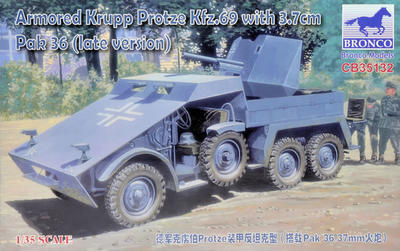 Armored Krupp Protze Kfz.69 with 3,7cm Pak 36 (late version)  - 1