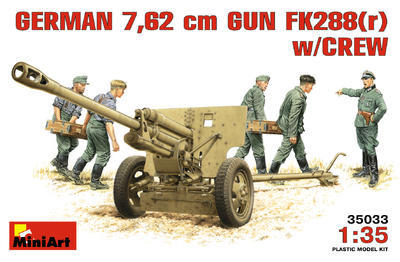 German 7,62cm Gun FK288(r) w/Crew
