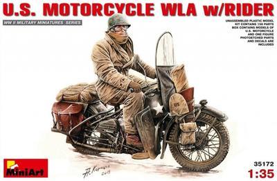 U.S.Motorcycle WLA with Rider   