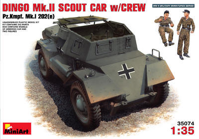 Dingo Mk.II Scout Car w/Crew Pz.Kmpf. Mk.I 202(e)
