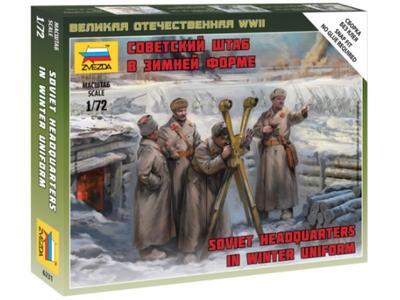 Soviet Hedquarters in winter uniform