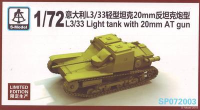 L3/33 Light tank with 20mm AT gun, 1 model