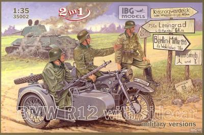 BMW R12 with sidecar military versions 2 in 1