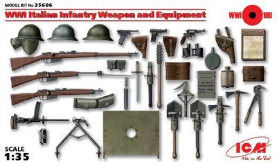 WWI Italian Infantary Weapon an Equipment
