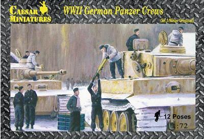 WWII German Panzer Crews Winter, 12 poses