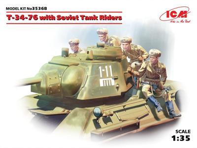 T-34/76 with Soviet Tank Riders