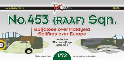 No.453 (RAAF) Sqn., Buffaloes over Malaysia, Spitfires over Europe.