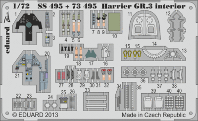 Harrier GR.3 interior S.A. 1:72