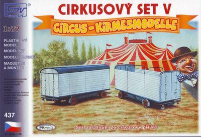 Cirkusový set, 2 maringotky.  - 1