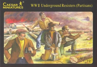 WWII Underground Resisters - Partisans, 42 fig. 