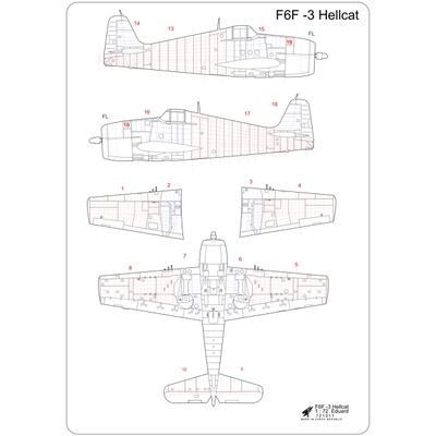 F6F-3 Hellcat nýtovací sada 1:72