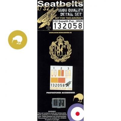 Sopwith PUP seatbelts pásy 1:32
