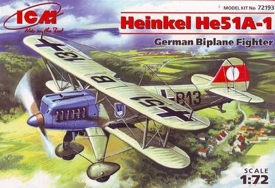 Heinkel He 51A-1 German Biplane Fighter