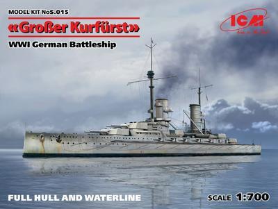Kronprinz German Battleship 1:700