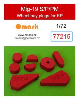 77215 1/72 Mig-19 S/P/PM wheel bay plugs (for KP)
 - 1