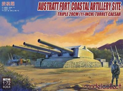Austratt Fort Coastal Artillery Site - Triple 128mm Turret Caesar