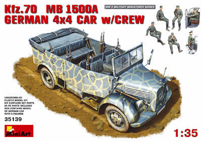 Kfz. 70 MB 1500A German 4x4 Car w/Crew