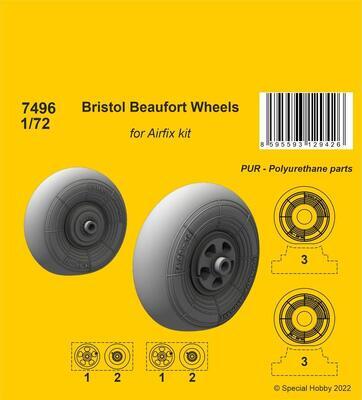 Bristol Beaufort Wheels 1/72 / for Airfix kit