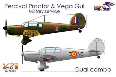 Percival Proctor & Vega GuII Military Service, dual combo 