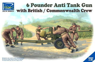 6 Pounder Infantry Anti-Tank Gun with British Crew