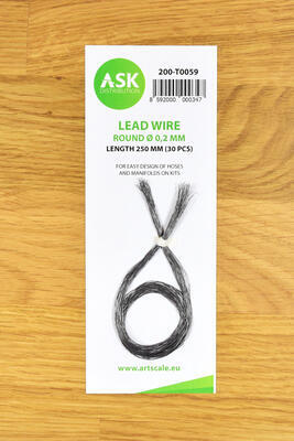 Lead Wire - Round O 0,2 mm x 250 mm (30 pcs)