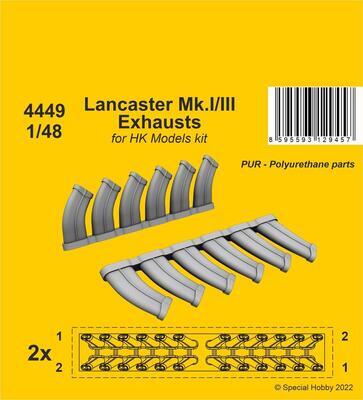 Lancaster Mk.I/III Exhausts 1/48 / for HK Models kit 