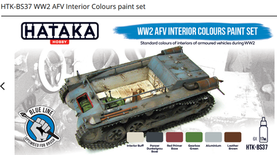 HTK-BS37 WW2 AFV Interior Colours paint set, sada barev - 1