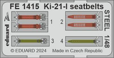 Ki-21-I seatbelts kovové 1/48